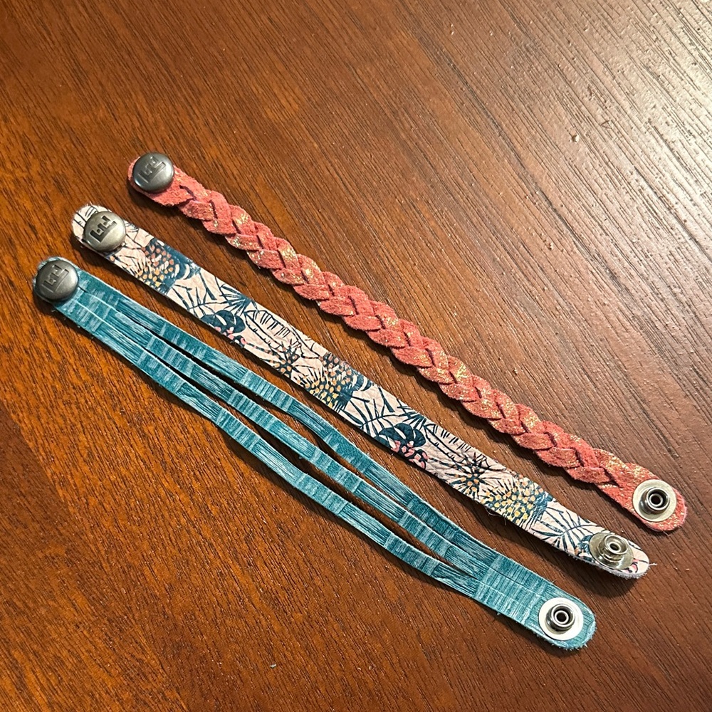 Leather Bracelet Set